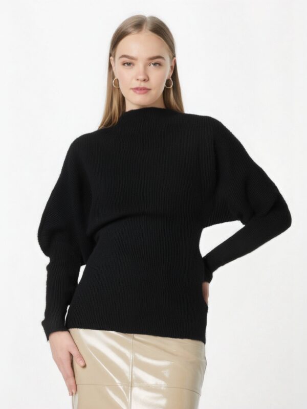 Knitwear Women's autumn/winter casual commuter diagonal neck long-sleeved pullover sweater