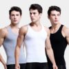 Mens Tank Top Cotton Breathable Slim Fit Summer Youth Sports Fitness Hurdle Backing Sweatshirt Tank Top Men